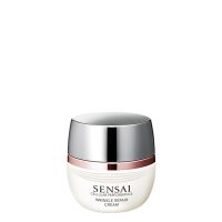 Jar  of  Sensai  Cellular  Performance  Wrinkle  Repair  Cream  by  Sensai,  a  rich  cream  indicated  for  reducing  fine  lines  and  wrinkles.