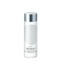 Bottle  of  Sensai  Silky  Purifying  Make-Up  Remover  Eye  &  Lip  by  Sensai,  a  lotion  indicated  for  removing  eye  and  lip  makeup.