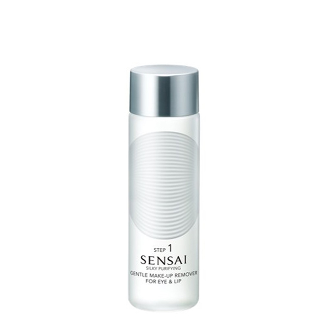 SensaiSilkyPurifyingGentleMake-UpRemoverEye&Lip100ml Bottle of Sensai Silky Purifying Make-Up Remover Eye & Lip by Sensai, a lotion indicated for removing eye and lip makeup.