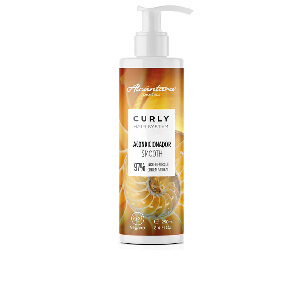 AlcantaraCosméticaCurlyHairSystemSmoothConditioner250ml Bottle of Alcantara Cosmética Curly Hair System Smooth Conditioner by Alcantara Cosmética, a creamy conditioner for curls.