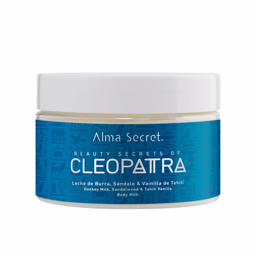 AlmaSecretCleopatraBodyMoisturizer250ml Bottle of Alma Secret Cleopatra Body Moisturizer by Alma Secret, a body cream indicated for 24 hours of hydration and softness.