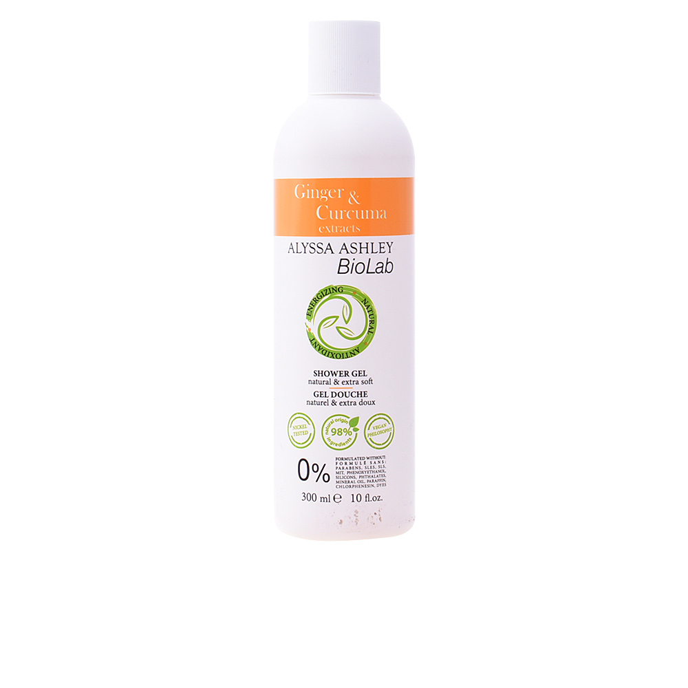 AlyssaAshleyBiolabGinger&CurcumaShowerGel300ml Alyssa Ashley Biolab Ginger & Curcuma Shower Gel 300ml