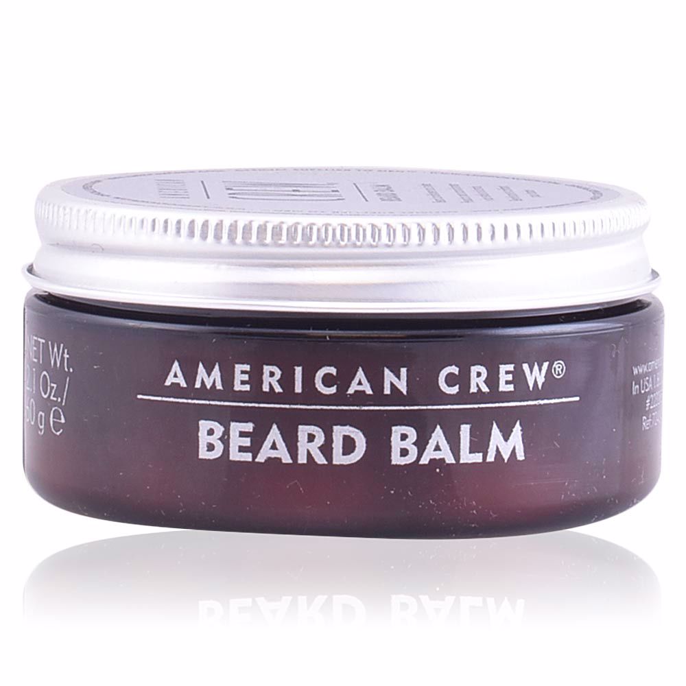 AmericanCrewBeardBalm60g Jar of American Crew Beard Balm by American Crew, a soft balm indicated for taming and conditioning the beard for styling.