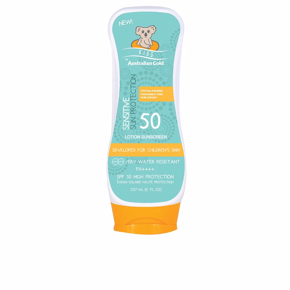 AustralianGoldKidsSensitiveSunProtectionLotionSPF50237ml Australian Gold Kids Sensitive Sun Protection Lotion SPF50 237ml