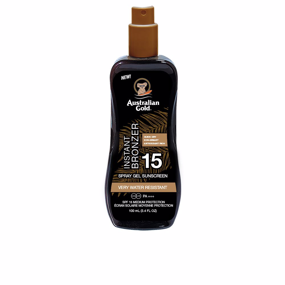 AustralianGoldSPF15InstantBronzerSprayGel100ml Australian Gold SPF15 Instant Bronzer Spray Gel 100ml