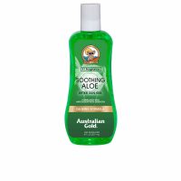 Bottle  of  Australian  Gold  Soothing  Aloe  After  Sun  Gel  by  Australian  Gold,  a  hydrating  gel  indicated  for  sunburned  skin.