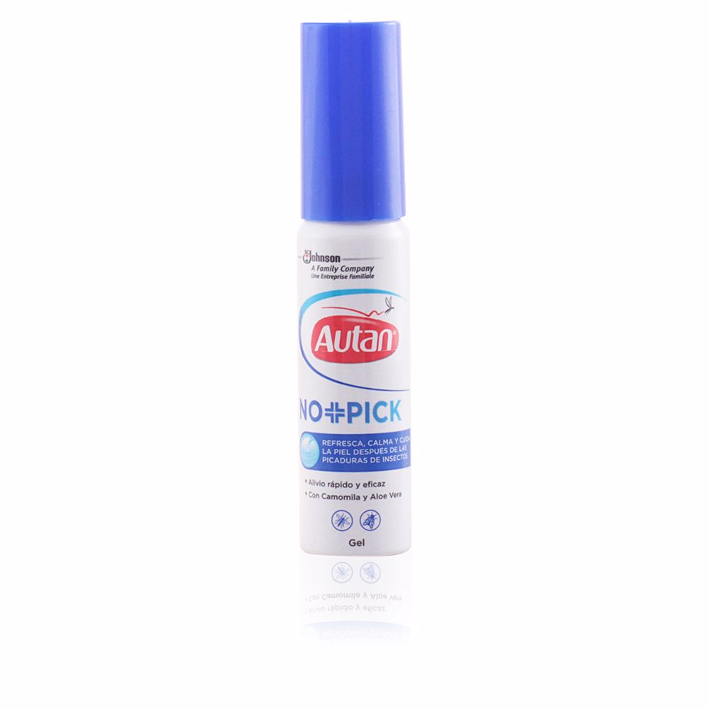 AutanNoPickSoothingAndRefreshingGel25ml Tube of Autan No Pick Soothing And Refreshing Gel by Autan, a refreshing gel indicated for mosquito and insect bites.