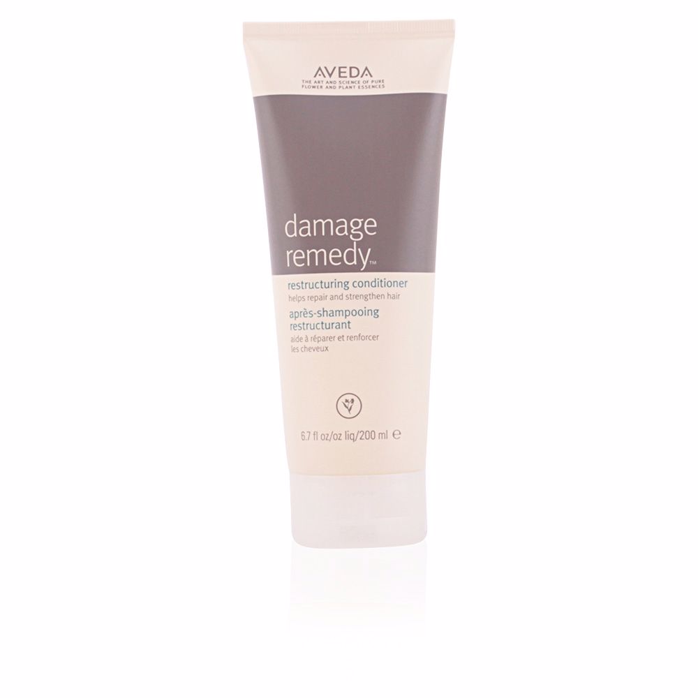 AvedaDamageRemedyRestructuringConditioner200ml Bottle of Aveda Damage Remedy Restructuring Conditioner by Aveda, a conditioner indicated for repairing and strengthening damaged hair.