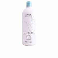 Bottle  of  Aveda  Shampure  Shampoo  by  Aveda,  a  nourishing  shampoo  indicated  for  cleansing  and  strengthening  all  hair  types.