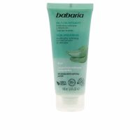 Bottle  of  Babaria  Aloe  Vera  Facial  Exfoliating  Gel  by  Babaria,  a  gel  indicated  for  removing  dead  skin  cells  and  impurities.