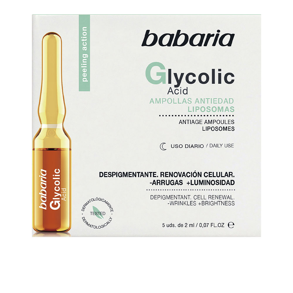 BabariaGlycolicAcidCellRenewalAmpoules5X2ml Babaria Glycolic Acid Cell Renewal Ampoules 5X2ml