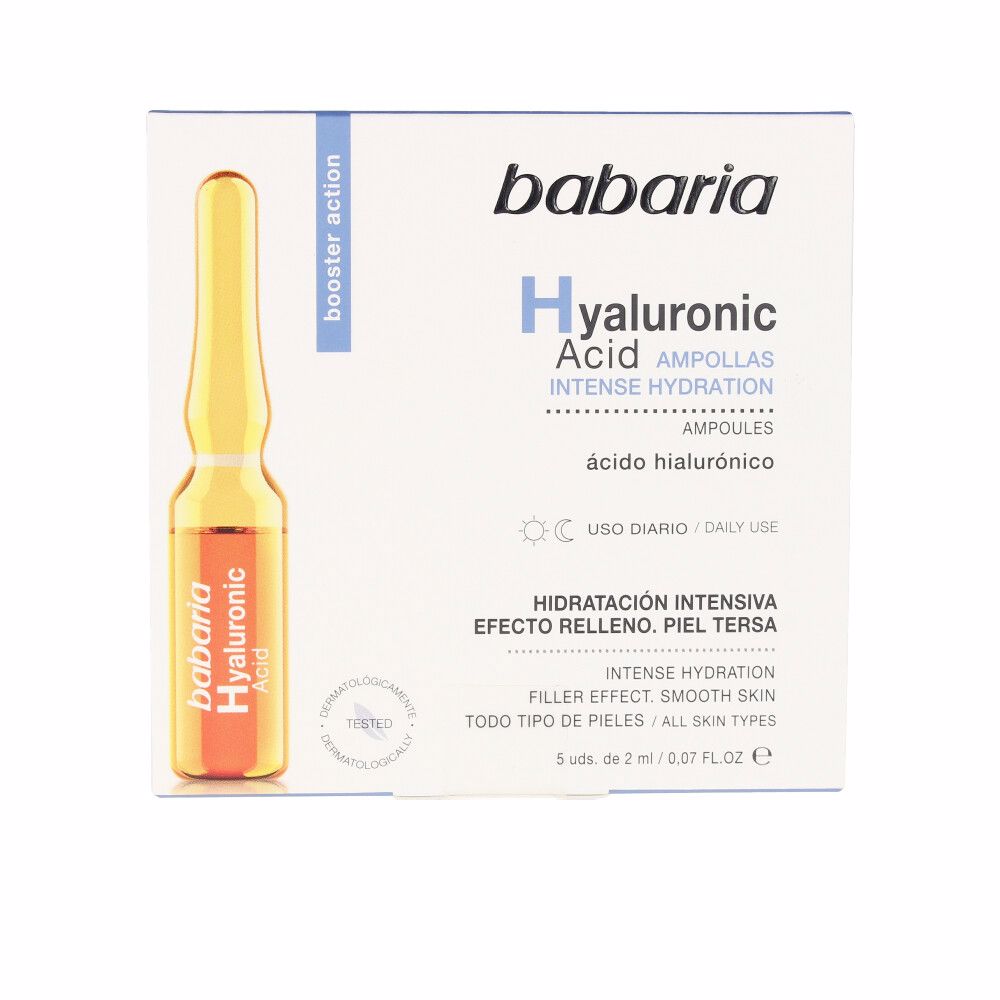BabariaHyaluronicAcidIntenseHydrationAmpoules5x2ml Babaria Hyaluronic Acid Intense Hydration Ampoules 5x2ml - 画像 (1)