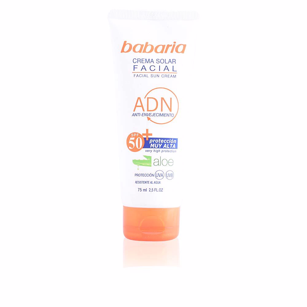 BabariaSunADNFacialCreamAloeVeraSPF5075ml Babaria Sun ADN Facial Cream Aloe Vera SPF50 75ml - Image 1