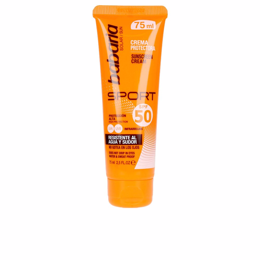 BabariaSunSportWaterproofCreamSPF5075ml Babaria Sun Sport Sunscreen Cream SPF50 75ml - 画像 (1)