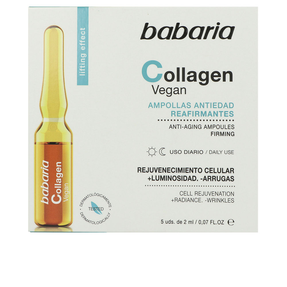 BabariaVeganCollagenIntenseFirmingAmpoules5x2ml Babaria Vegan Collagen Intense Firming Ampoules 5x2ml - Image 1