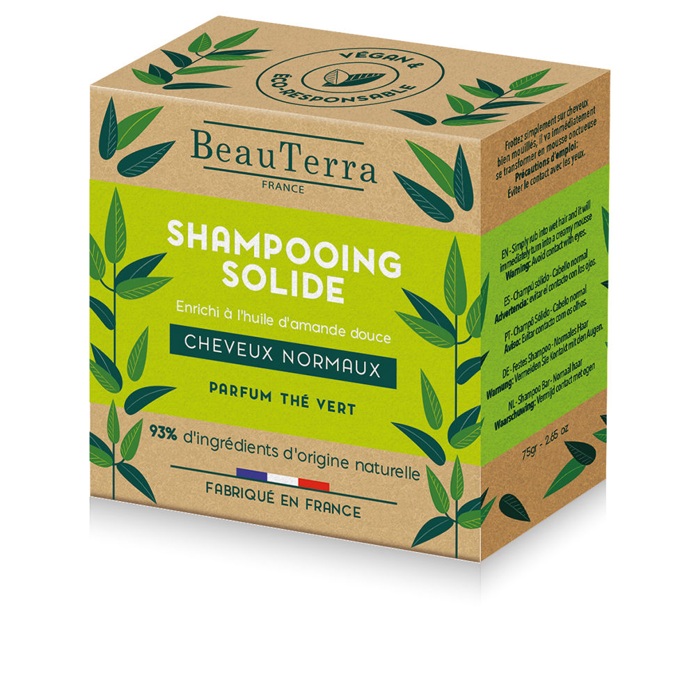 BeauterraGreenTeaSolidShampoo75Gr Beauterra Green Tea Solid Shampoo 75g - Image 1