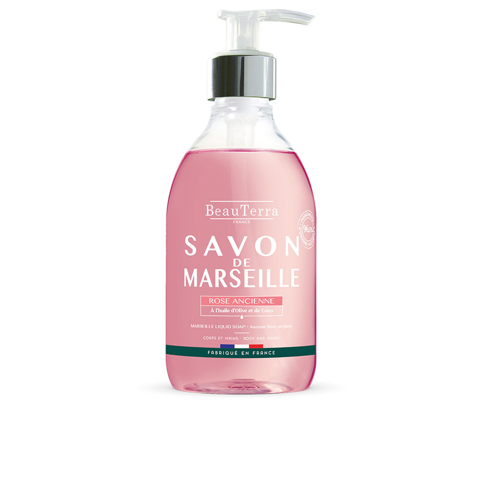 BeauterraMarseilleAntiqueRoseSoap300ml Beauterra Marseille Antique Rose Soap 300ml - 画像 (1)