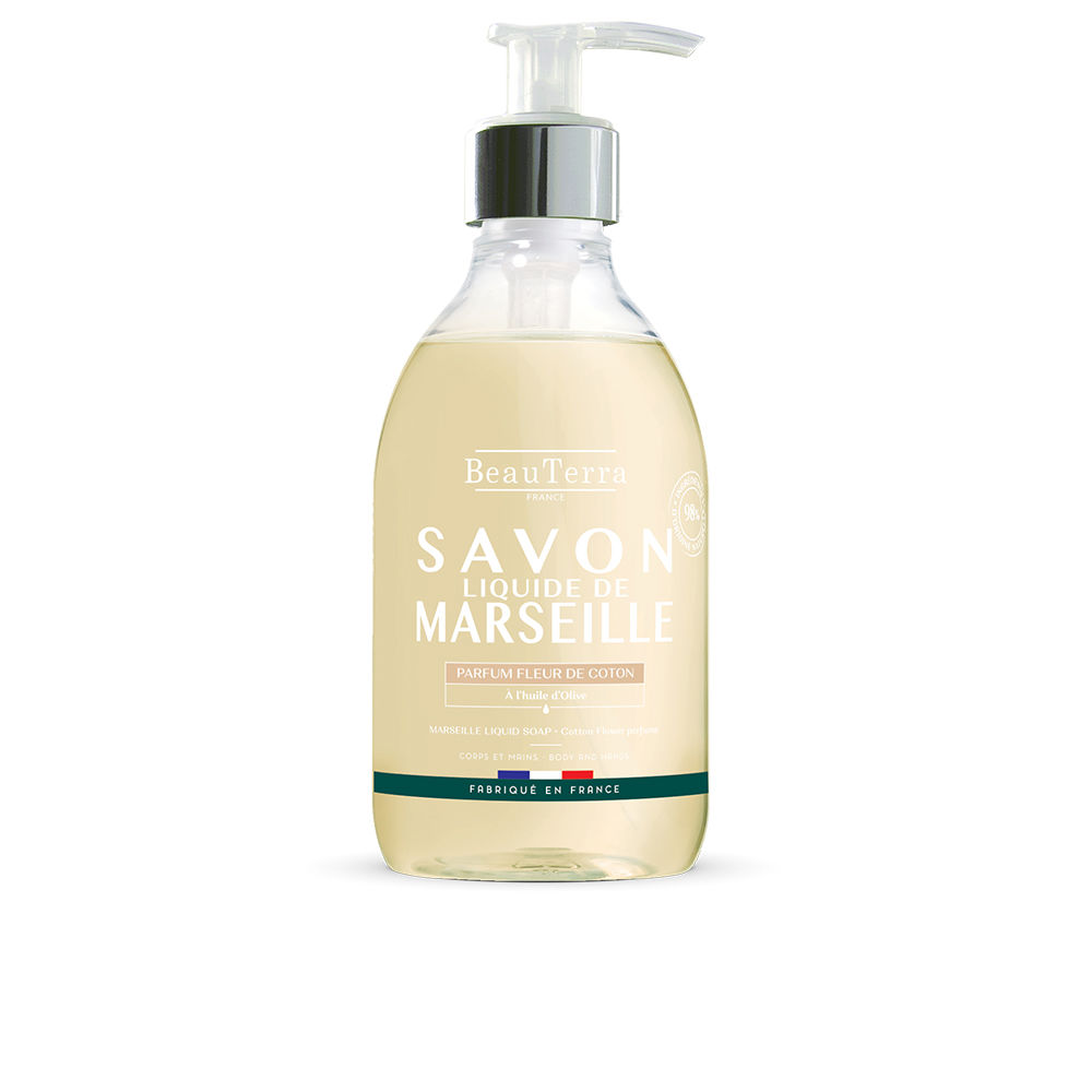 BeauterraMarseilleCottonFlowerSoap300ml Beauterra Marseille Cotton Flower Soap 300ml