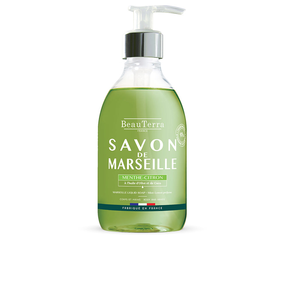 BeauterraMarseilleMint-LemonSoap300ml Beauterra Marseille Mint-Lemon Soap 300ml - 画像 (1)