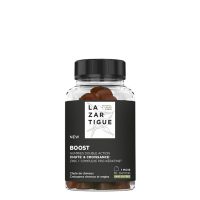 Box  of  Lazartigue  Boost  Gummies  by  Lazartigue,  a  food  supplement  indicated  for  slowing  hair  loss  and  stimulating  hair  growth.