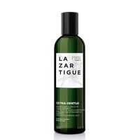 Bottle  of  Extra-Gentle  Frequent  Use  Shampoo  by  Lazartigue,  a  vegan  shampoo  indicated  for  gentle  cleansing  of  normal  hair.