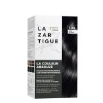 Box of La Couleur Absolue Permanent Haircolor 1.00 Black by Lazartigue, a permanent dye indicated for full gray coverage and shine.