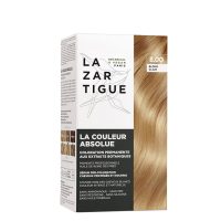 Box  of  La  Couleur  Absolue  Permanent  Haircolor  8.00  Light  Blonde  by  Lazartigue,  a  hair  dye  indicated  for  gray  hair  coverage.