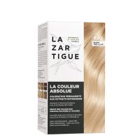 Box  of  La  Couleur  Absolue  Permanent  Haircolor  9.00  Very  Light  Blonde  by  Lazartigue,  a  hair  dye  indicated  for  gray  hair  coverage.