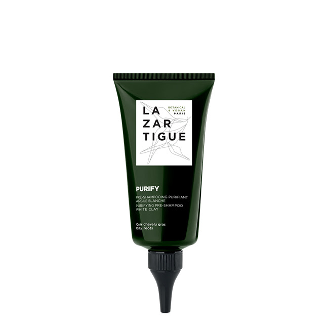 LazartiguePurifyPre-Shampoo75ml Tube of Lazartigue Purify Pre-Shampoo by Lazartigue, a pre-shampoo care indicated for regulating excess sebum and purifying scalp.