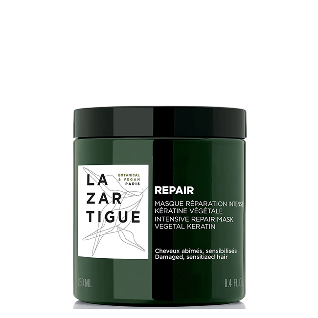 LazartigueRepairMask250ml Jar of Lazartigue Repair Mask by Lazartigue, a hair mask indicated for restoring vitality to damaged hair.