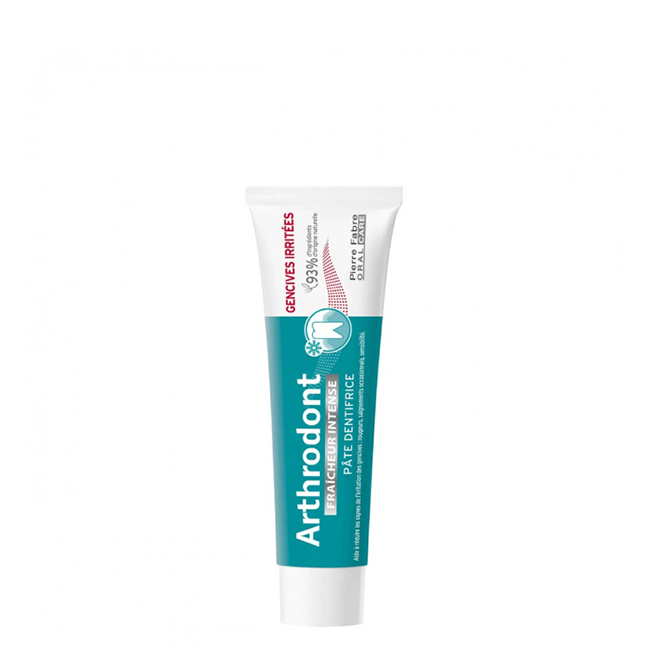 ArthrodontIntenseFreshnessToothpaste75ml Tube of Arthrodont Intense Freshness Toothpaste by Arthrodont, a toothpaste indicated for soothing irritated gums.