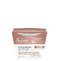 Product  container  of  Avène  Hyaluron  Activ  B3  Cell  Renewal  Aqua-Gel  Refill  by  Avène,  an  aqua-gel  indicated  for  skin  renewal.