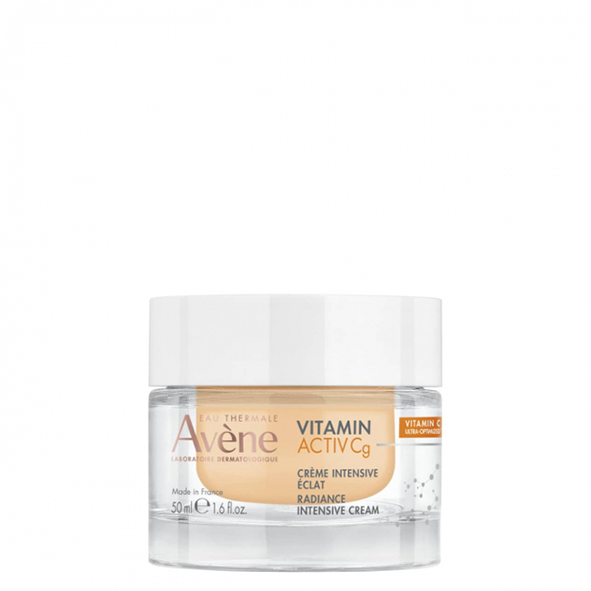 AvèneVitaminActivCgRadianceIntensiveCream50ml Jar of Avène Vitamin Activ Cg Radiance Intensive Cream by Avène, a cream indicated for revitalizing and protecting the skin.