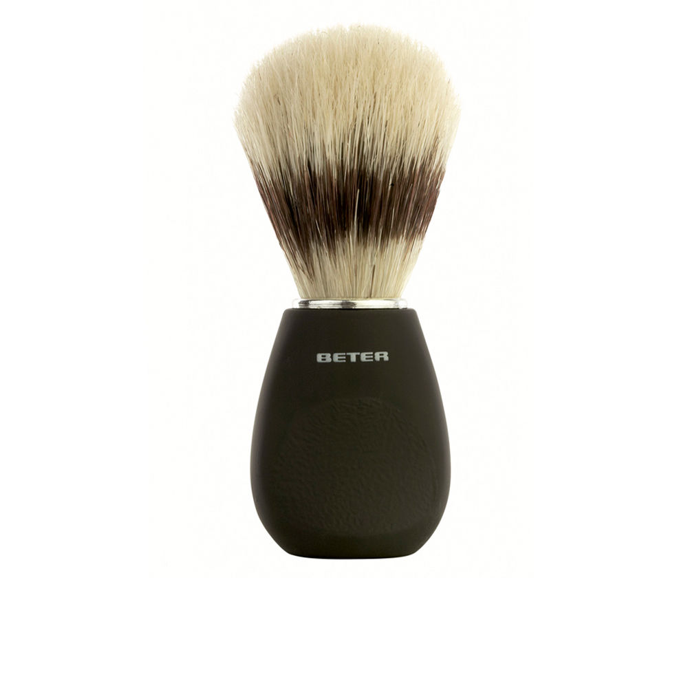 BeterBlackHandleShavingBrush Beter Brocha de Afeitar con Mango Negro - Image 1