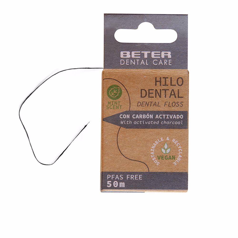 BeterDentalFlossActivatedCharcoal50m Beter Dental Floss Activated Charcoal 50m - Image 1