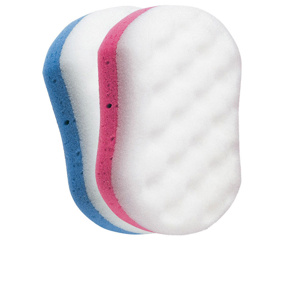 BeterDualTextureBathSpongeSoft-Peelingx2 Product container of Beter Dual Texture Bath Sponge Soft-Peeling x2 by Beter, a sponge indicated for cleansing and exfoliation.