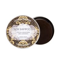 Product  container  of  Biocosme  Bio  Solid  Cocoa  Brown  Shampoo  Bar  by  Biocosme,  a  solid  shampoo  indicated  for  brown  hair  color.