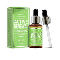 Bottle  of  Biovène  Active  Renewal  Ultra  Regenerating  Facial  Serum  Treatment  by  Biovène,  a  serum  indicated  for  repairing  damaged  skin.