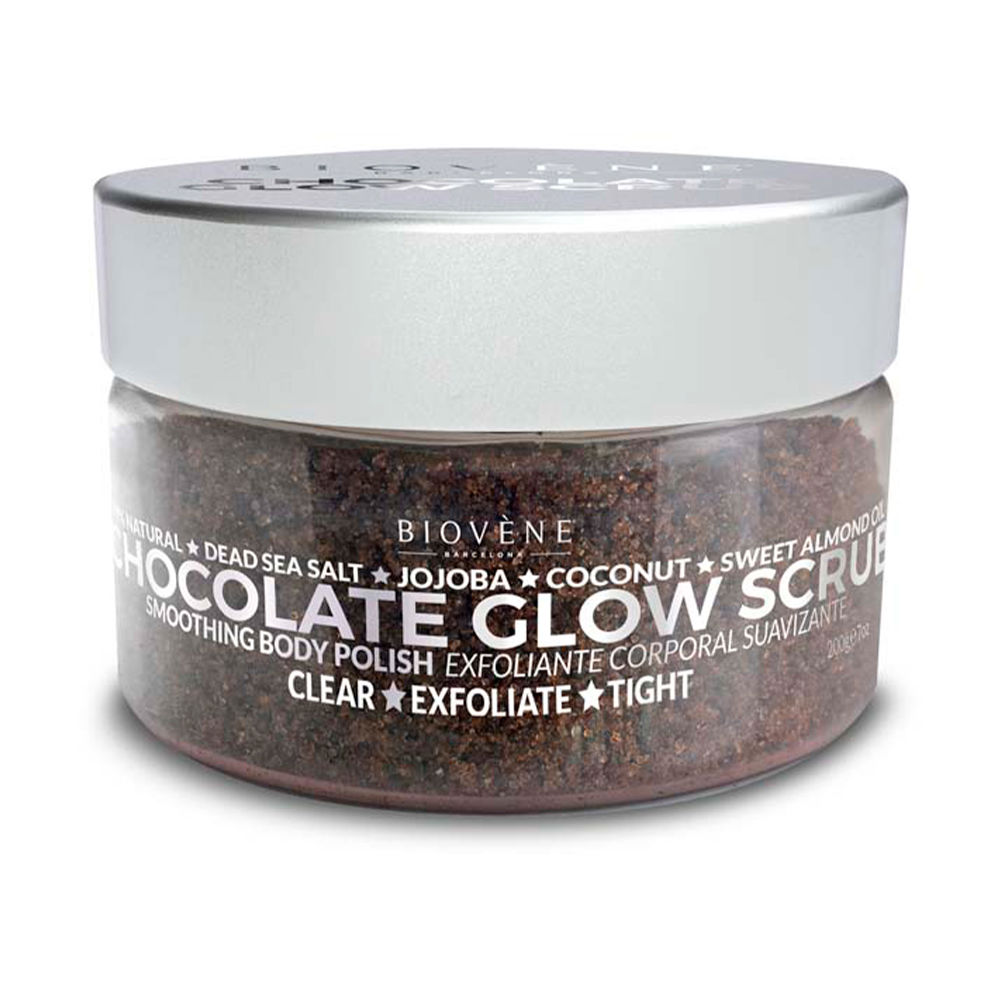 BiovèneChocolateGlowScrubSmoothingBodyPolish200g Biovène Chocolate Glow Scrub Smoothing Body Polish 200g
