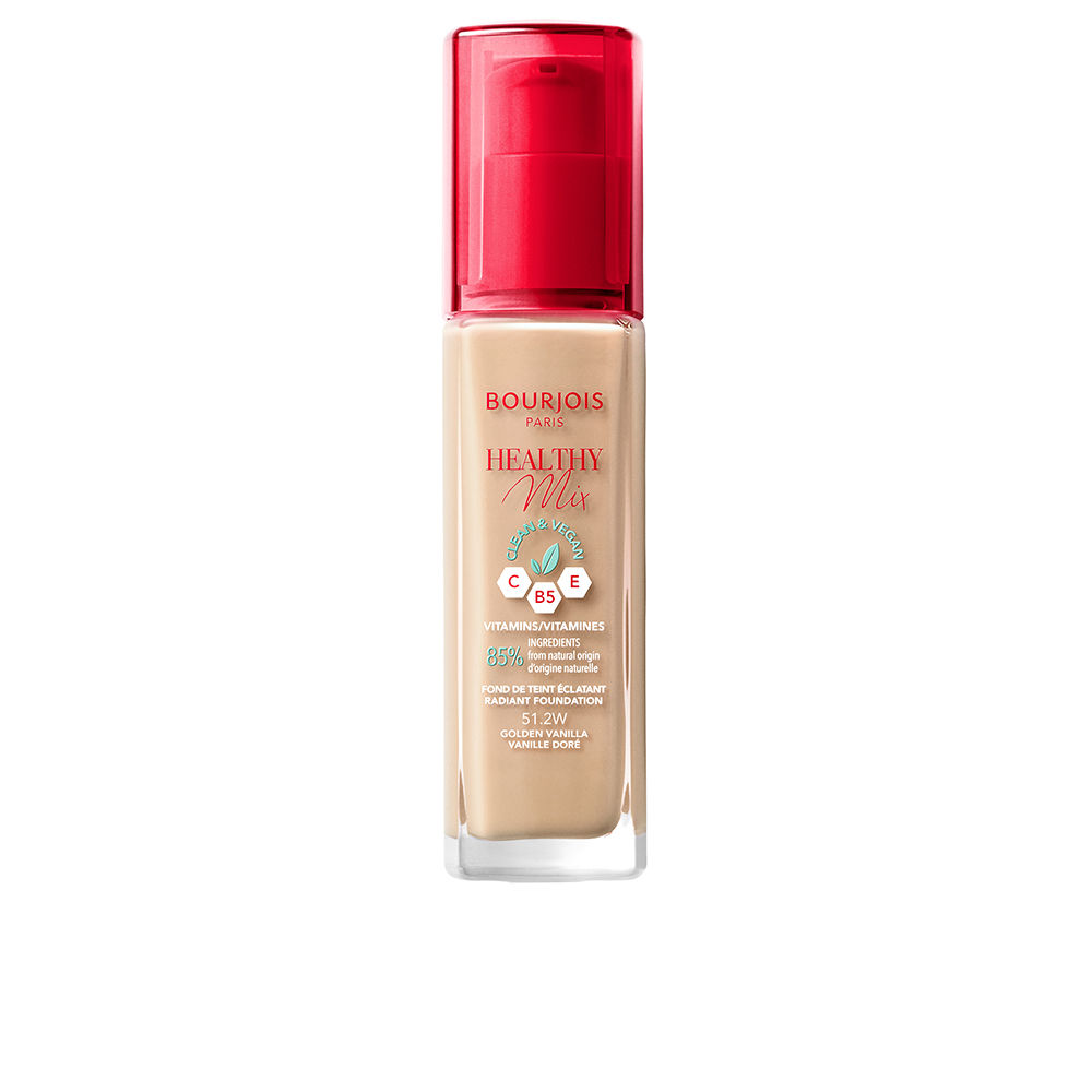 BourjoisHealthyMixRadiantFoundationColor51.2WGoldenVanilla30ml Bourjois Healthy Mix Radiant Foundation Color 51.2W Golden Vanilla 30ml - Image 1