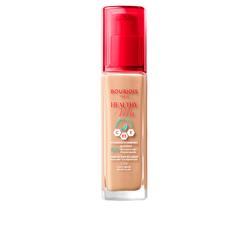 BourjoisHealthyMixRadiantFoundationColor53LightBeige Bourjois Healthy Mix Radiant Foundation Color 53 Light Beige