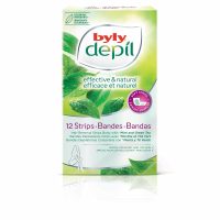 Byly Depil Hair Removal Strips Body Mint and Green Tea x12
