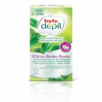 Byly Depil Hair Removal Strips Face Mint and Green Tea x12