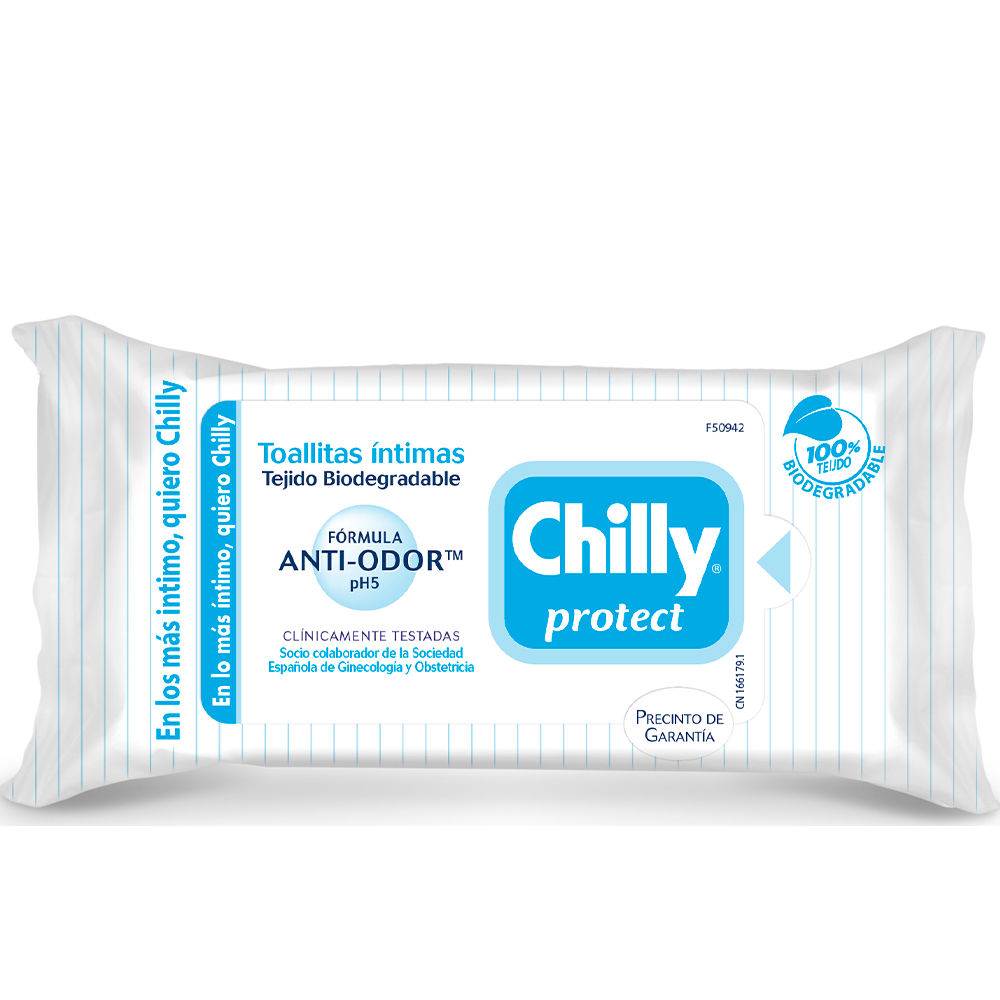ChillyExtraProtectionIntimateWipesx12 Chilly Extra Protection Intimate Wipes x12