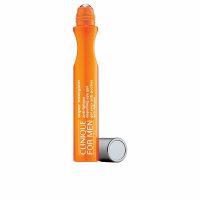 Bottle  of  Clinique  Men  Super  Energizer  Anti-Fatigue  Depuffing  Eye  Gel  by  Clinique,  a  roll-on  gel  indicated  for  tired  eyes.