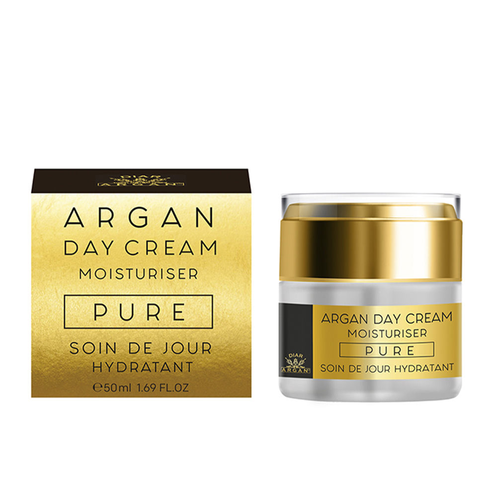 DiarArganDayCreamMoisturizerPure50ml Jar of Diar Argan Day Cream Moisturizer by Diar Argan, a day cream indicated for moisturizing and fighting skin aging.