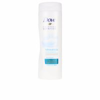 Bottle  of  Dove  Hydronutrition  Body  Lotion  Normal  Skin  by  Dove,  a  body  lotion  indicated  for  moisturizing  and  strengthening  the  skin.