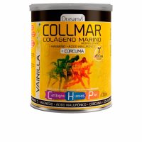 Product  container  of  Drasanvi  Collmar  Magnesium  Curcuma,  a  dietary  supplement  indicated  for  improving  joint  health  and  inflammation.