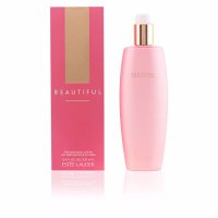 Bottle  of  Estee  Lauder  Beautiful  Body  Lotion  by  Estee  Lauder,  a  body  lotion  indicated  for  moisturizing  and  smoothing  the  skin.