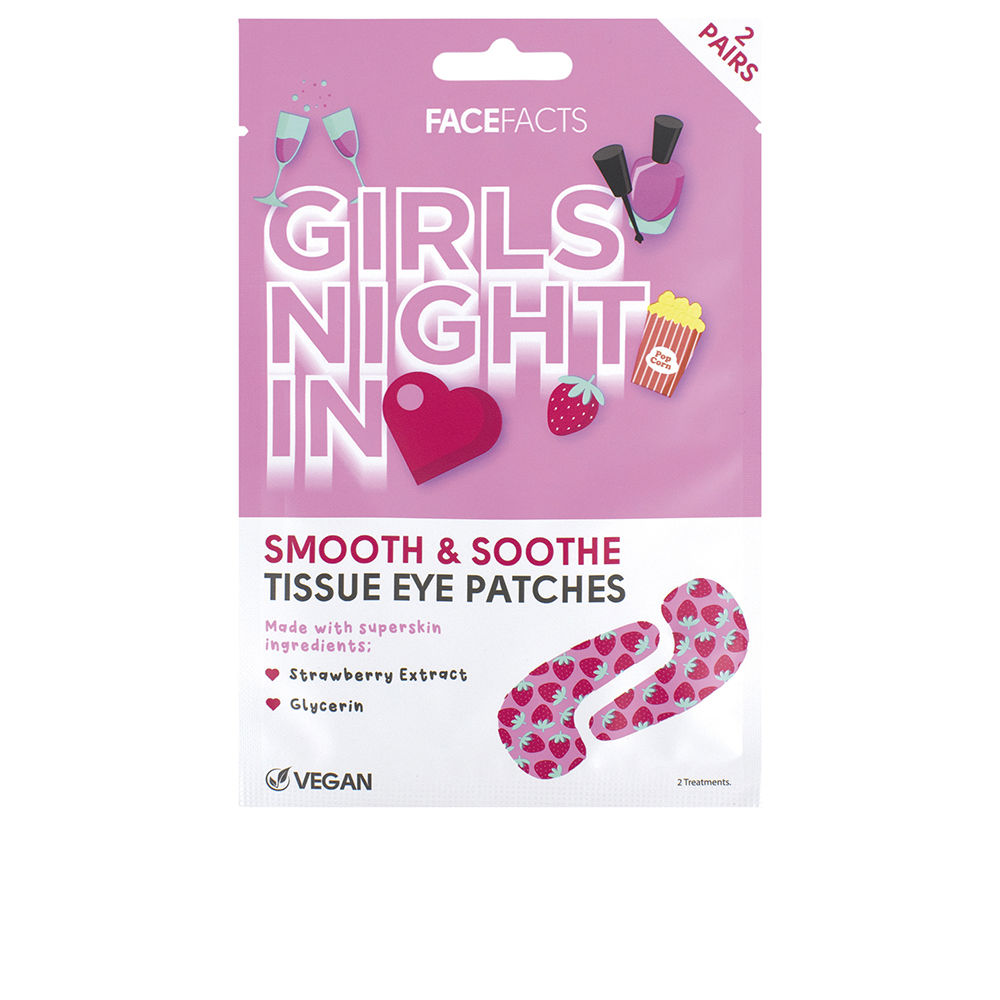 FaceFactsGirlsNightInTissueEyePatchesx2 Face Facts Girls Night In Tissue Eye Patches x2